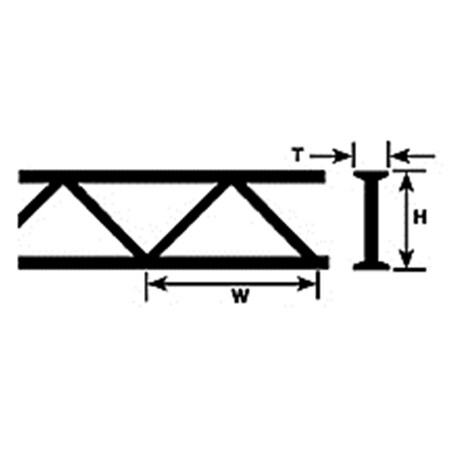 Plastruct 0.5 in. Warren Open Web Truss PLS90415