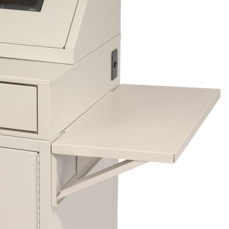 Global Industrial Set Of 2 Gray Side Shelves For Security Audio Visual Cart 241863GY