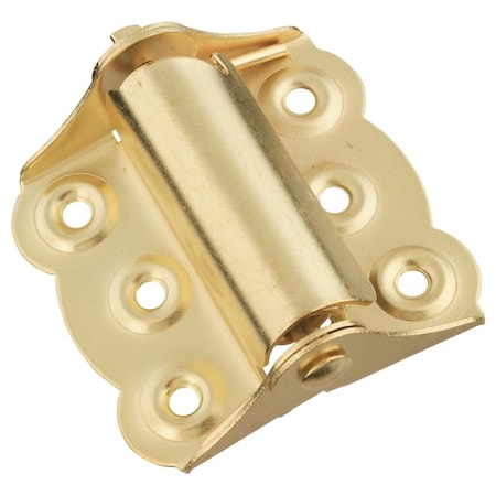 National Hardware Spring Hinge, Steel, Bright Brass, 15 lb N236-034