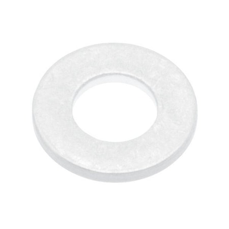 Zoro Select Flat Washer, For Screw Size M3 , PTFE Not Applicable Finish, 25 PK WASBM3NPTFE