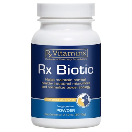 Rx Vitamins Rx Biotic Powder, Vegetarian, For Dogs & Cats, 2.12 oz (60.10gm) 8424-2.12