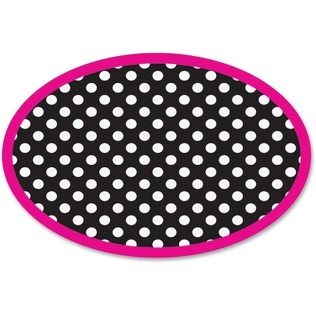 Ashley Productions Magnetic Whiteboard Eraser, Black/White Dots, PK6 10048
