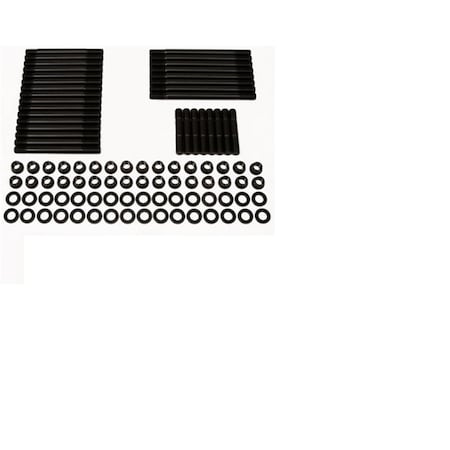 Whole-In-One Head Studs with 12-Point Nuts Big Block Chevy Late Bow Tie Black WH387375