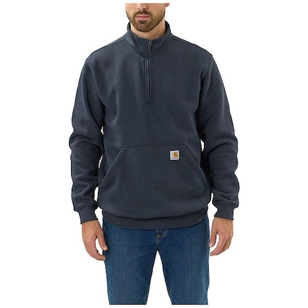 Carhartt Mock Neck Quarter Zip Sweatshirt, Size M 105294-472MREG