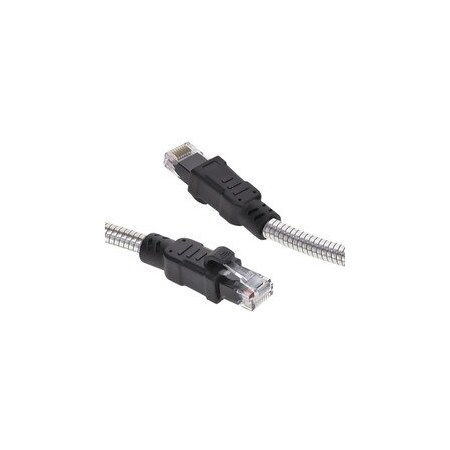 Cable Wholesale Armored Cat6a Copper Ethernet Cable, Anti-Rodent, 10 Gigabit, 24AWG, POE Compliant, 500MHz, POE 13X6-60175