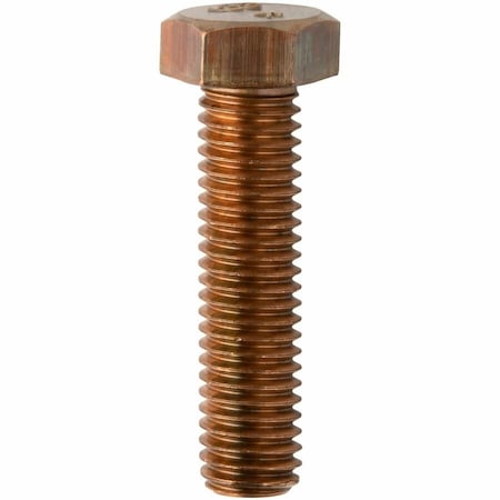 Dottie Not Graded, 5/16"-18 Hex Head Tap Bolt, Plain Silicon Bronze, 1/2 in L, 100 PK MBBZ51612