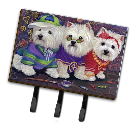 Carolines Treasures 6 x 2 x 9 in. Westie Free Spirits Leash or Key Holder PPP3280TH68