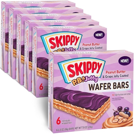 Skippy P.B. and Jelly Peanut Butter And Grape Jelly Coated Wafer Bars, 36PK SKIPPYPBJE32