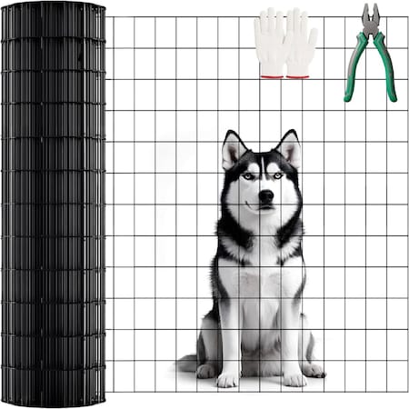 Wrightmaster 40 in. x 99 ft. 16-Gauge Animal-Safe Vinyl Coated Wire Mesh, Precision Welding 2x3 Grid ZR-5175P411602