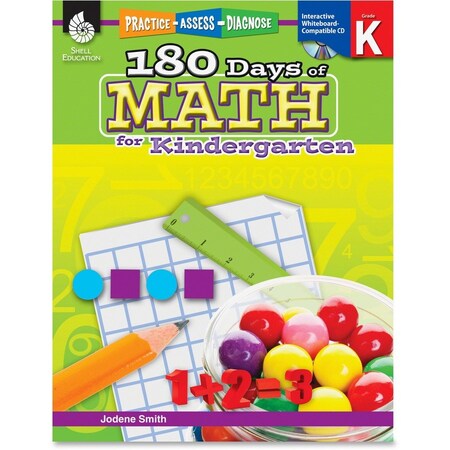 Shell Education 180 Days of Math Book, Grade K 50803