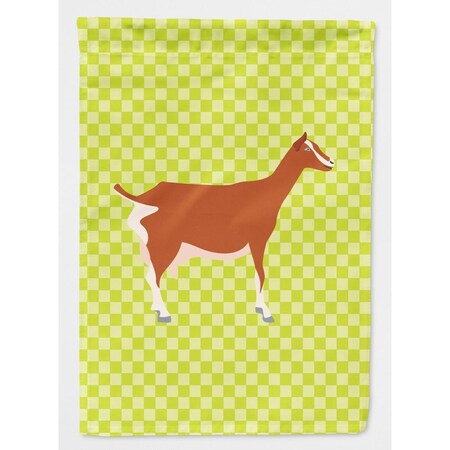 Carolines Treasures Toggenburger Goat Green Flag Garden Size BB7707GF