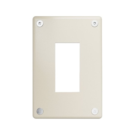Legrand Wall Plate, 3.74" W, Stainless Steel, Ivory WSP31G2IVYPS
