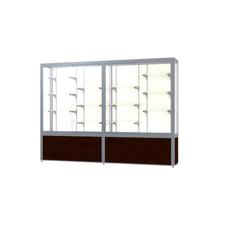Ghent Display Case 96x66x16, Plaque, Satin 10408PB-SN-W