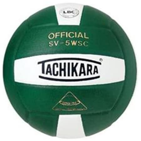 Tachikara Sensi-Tec Composite High Performance Volleyball - Dark Green-White TA489611