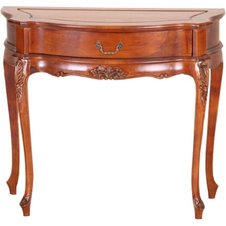 International Caravan Carved One Drawer Wall Table 3827
