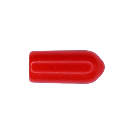 Auveco Vinyl Vacuum Cap Red For 1/4in Diameter Tube, 50PK 18203