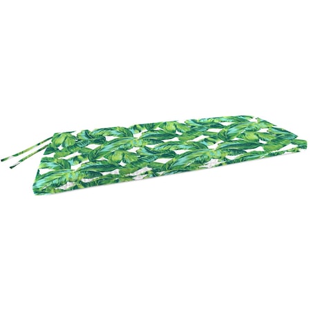 Jordan Mfg Green/White Floral Polyester Bench Cushion 3.5 in. H X 18 in. W X 48 in. L 9676-6769Q
