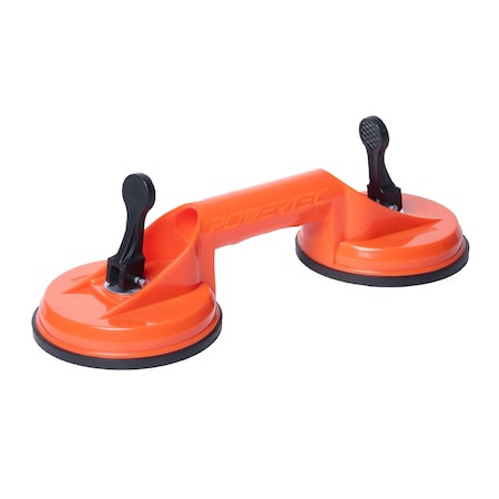 Powertec Glass Suction Cups to Lift Large Glass & Tiles, Vaccum Suction Cup Lifter 71882N