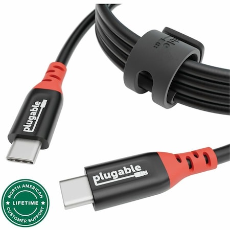 Plugable 240W USB-C TO USB-C CHARGING CABLE WITH DATA BLOCKING - 2 METER USBC-CC2M