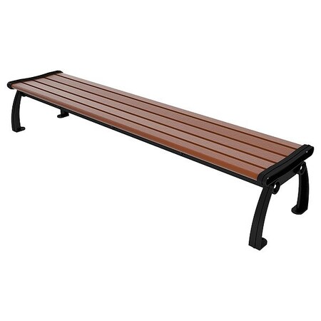 Ultrasite Outdoor Bench, 96 in L, Brown PB 8BROBFHERBAC