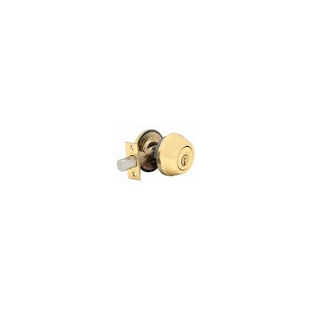 Kwikset 780 Series Polished Brass Single Cylinder Deadbolt Featuring SmartKey Security 780 3 SMT RCAL RCS