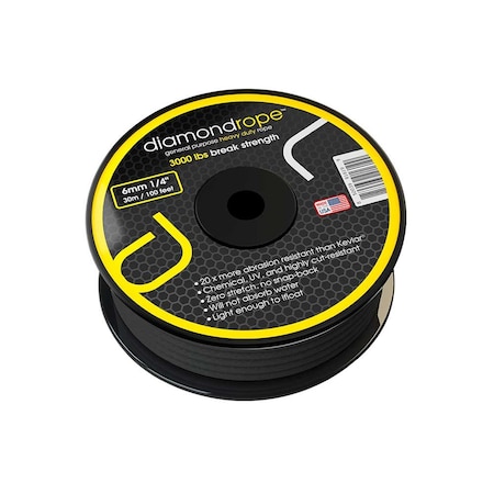Diamond Performance Diamondrope 6.0mm/1/4-In. x 100-Ft./30 M. Spool DRGP10014.DIA