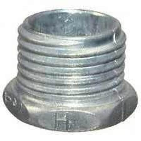Halex Conduit Fitting Nipple, 3/4 in, Threaded, Die Cast Zinc 90702