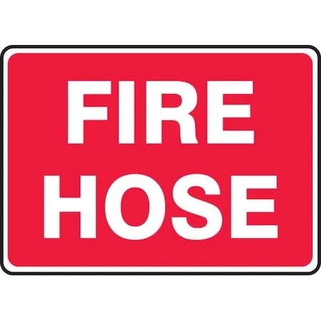 Accuform FIRE Safety Sign FIRE HOSE 7 in x 10 in MFXG592XP