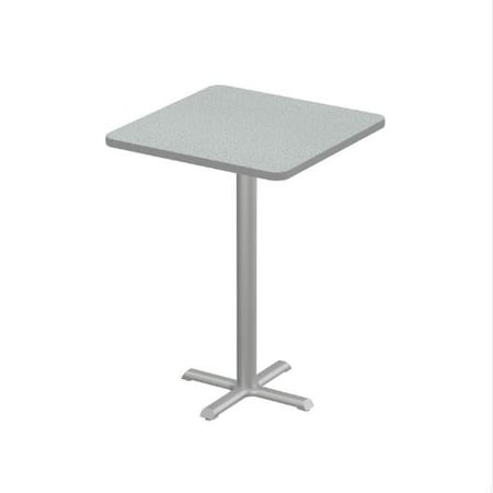 Correll Square Cafe Table, 24 in W, 24 in L, 42 in H, Particleboard Top, Gray Granite SXB24S-15-98-13