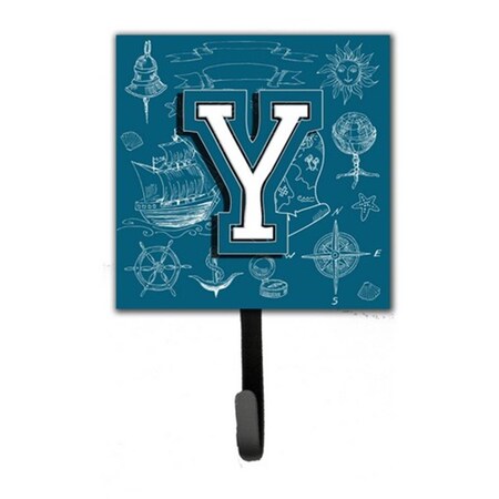 Carolines Treasures Letter Y Sea Doodles Initial Alphabet Leash and Key Holder CJ2014-YSH4