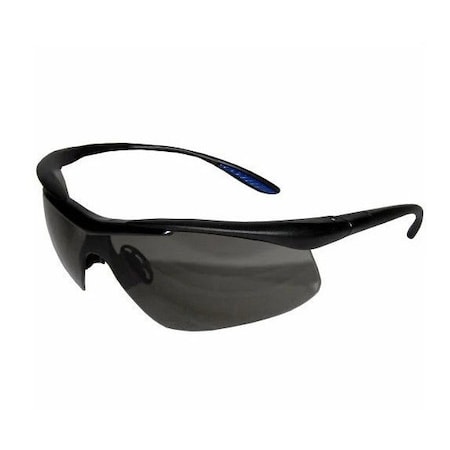 Safety Zone Comfort Eyewear Safety Glasses, Grey Lens, Black Frame - Box of 12 EW-C202G