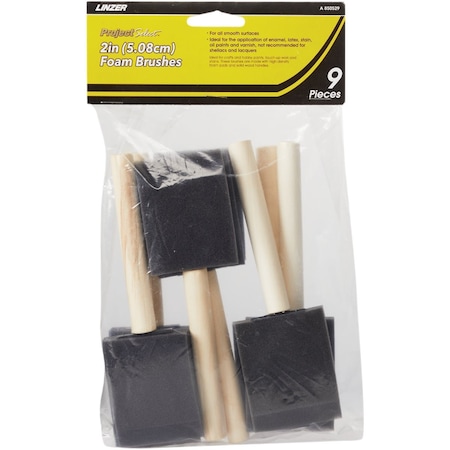 Linzer Project Select High Density Closed Foam Brush Set, 9PK A 850529