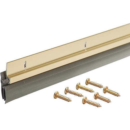 M-D Building Products 0 Door Sweep, 36 in L, Aluminum Flange, Vinyl Insert 5702