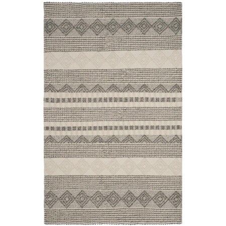 Safavieh Natura Hand Woven Large Rectangle Area RugGrey & Ivory 10 x 14 ft. NAT102A-10