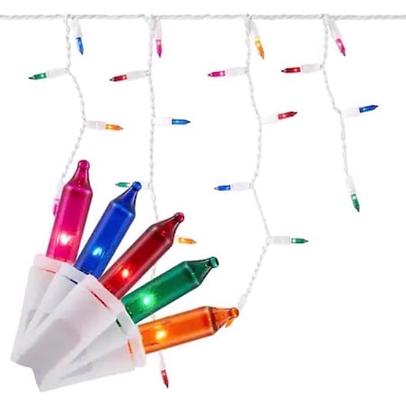 Celebrations Platinum LED T5 RGBW 100 ct Icicle Christmas Lights 9.5 ft. RGBWSICIA