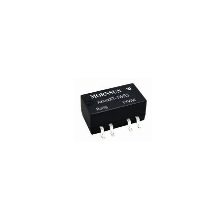 Mornsun 1W isolated DC/DC converter, Fixed input voltage and unregulated dual output A0512XT-1WR3