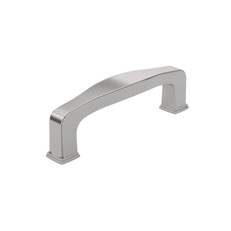 Richelieu Hardware Charlemagne Collection 3-inch 76 mm Brushed Nickel Transitional Curved Cabinet Pull BP81076195