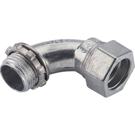 Halex 3/4'' EMT 90 Deg. Large Radius Compression Elbow 90282