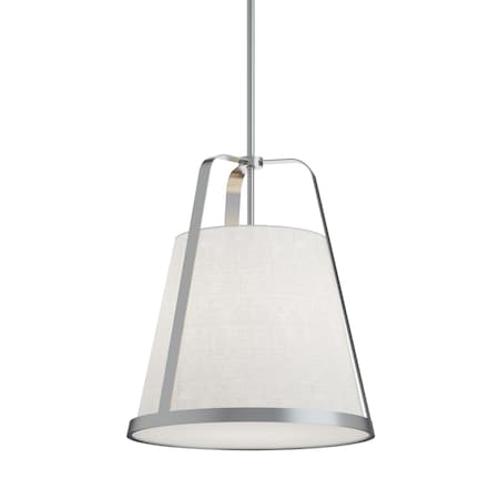 Afx Lizzette 18in Med Base Pendant- Satin Nickel LIZP18MBSN