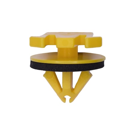 Auveco GM Moulding Clip with Sealer, Yellow Nylon, 10PK 22027