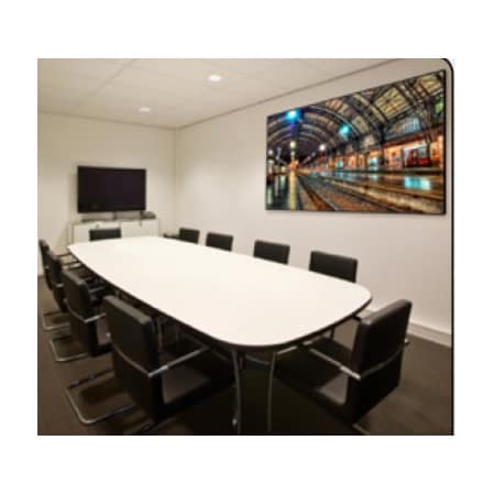 Draper Draper Profile 100" Fixed Frame Projection Screen - 16:9 - Grey XH600V - 49" x 87" - Wall Mount 254218