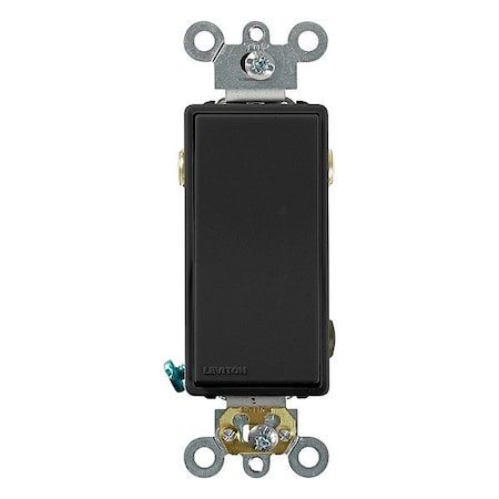 Leviton Wall Switch, 1 hp, Rocker, 20 A, Ebony 5623-2E