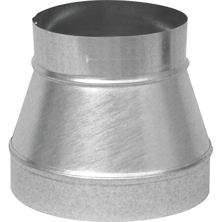 Imperial Stove Pipe Reducer, 5 x 4 in, 26 ga Thick Wall, Galvanized GV1198