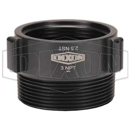 Dixon Style N37 Rocker Lug Hydrant Adapter, Female NST NH x MNPT Connection, Aluminum, Hardcoat Anodized N37-25F30T
