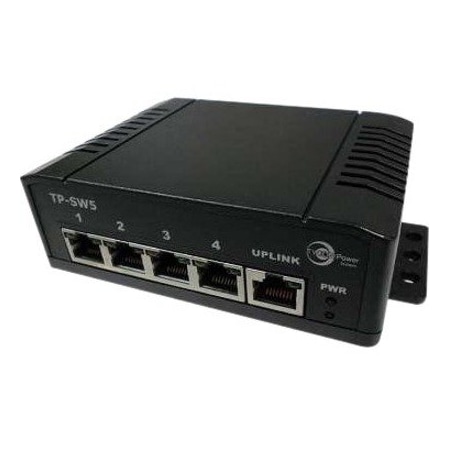 Tycon Systems PoE Sw, 12-56V 5xPort, GigE Pasv, Vin=Vout TP-SW5G-NC