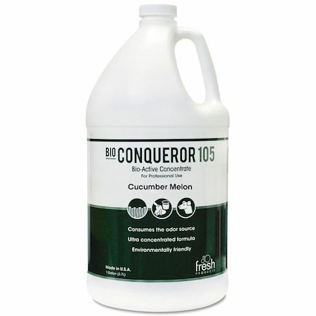 Fresh Products 1BWBCMF 1 gal Bio Conqueror 105 Enzymatic Odor Counteractant Concentrate - Cucumber Melon 1BWBCMF