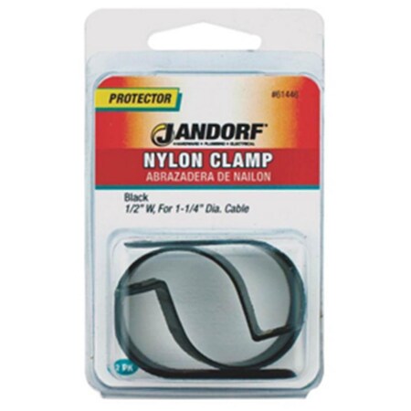 Jandorf Specialty Hardw 61446 Nylon Clamp - Black, 0.5 x 1.25 3395027