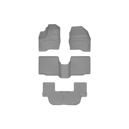 Weathertech Grey, Front and Rear and Rear FloorLiner HP 46359-1-2-3IM
