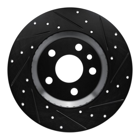 Dynamic Friction Co DFC Brake Rotor - Drilled and Slotted - Black 633-11034R
