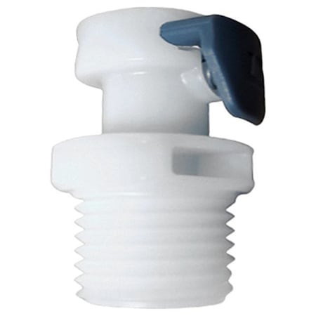 Nephros QC Coupler, 1.5" H, Plastic, 1" Dia 70-0903